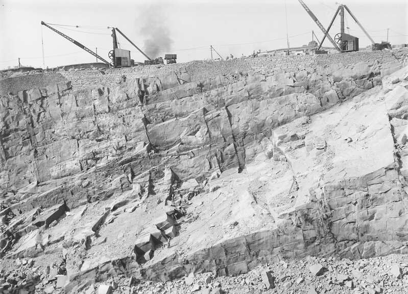 A quarry in the Locharbriggs Cluster, photographed in 1937.