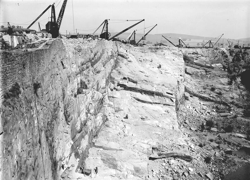 A quarry in the Locharbriggs Cluster, photographed in 1937.