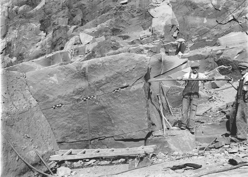 A quarry in the Locharbriggs Cluster, photographed in 1937.