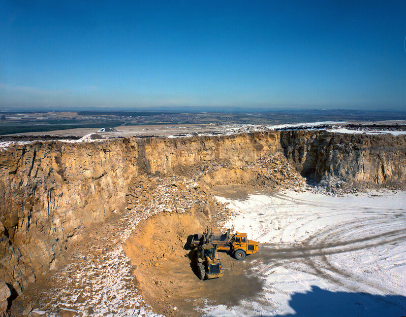 Levenseat quarry, photographed in 1995.